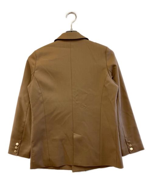 B:MING by BEAMS（ビーミングバイビームス）B:MING by BEAMS (ビーミングバイビームス) ドライギャバジン ６ボタン ダブルジャケット ブラウン サイズ:Sの古着・服飾アイテム