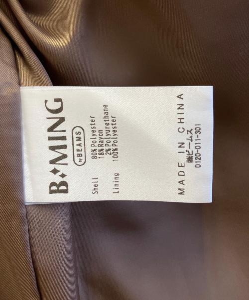B:MING by BEAMS（ビーミングバイビームス）B:MING by BEAMS (ビーミングバイビームス) ドライギャバジン ６ボタン ダブルジャケット ブラウン サイズ:Sの古着・服飾アイテム