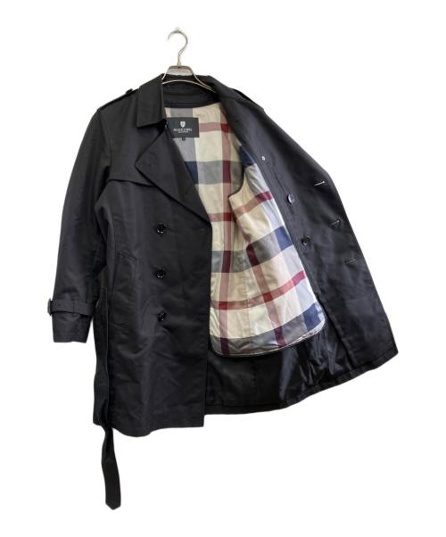 BLACK LABEL CRESTBRIDGE（ブラックレーベル クレストブリッジ）BLACK LABEL CRESTBRIDGE (ブラックレーベル クレストブリッジ) ライナー付トレンチコート ブラック サイズ:Mの古着・服飾アイテム
