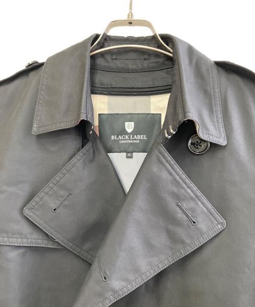 BLACK LABEL CRESTBRIDGE（ブラックレーベル クレストブリッジ）BLACK LABEL CRESTBRIDGE (ブラックレーベル クレストブリッジ) ライナー付トレンチコート ブラック サイズ:Mの古着・服飾アイテム