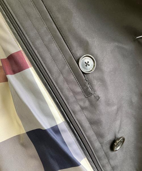 BLACK LABEL CRESTBRIDGE（ブラックレーベル クレストブリッジ）BLACK LABEL CRESTBRIDGE (ブラックレーベル クレストブリッジ) ライナー付トレンチコート ブラック サイズ:Mの古着・服飾アイテム