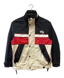 DIESEL（ディーゼル）の古着「ナイロンジャケット」｜レッド×ブラック