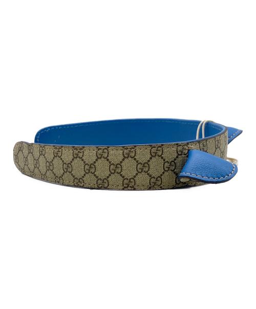 GUCCI（グッチ）GUCCI (グッチ) カチューシャ ベージュ×ブルーの古着・服飾アイテム