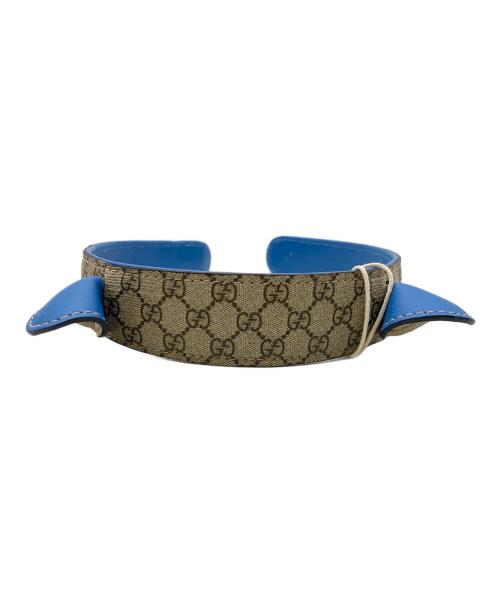 GUCCI（グッチ）GUCCI (グッチ) カチューシャ ベージュ×ブルーの古着・服飾アイテム