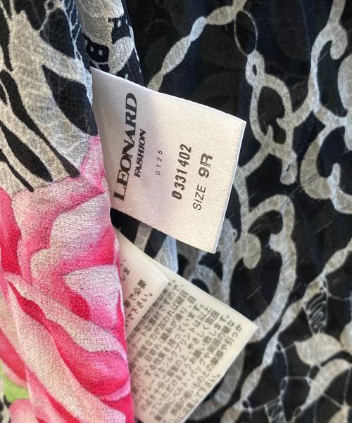 LEONARD（レオナール）LEONARD (レオナール) 長袖ワンピース マルチカラー サイズ:9Rの古着・服飾アイテム