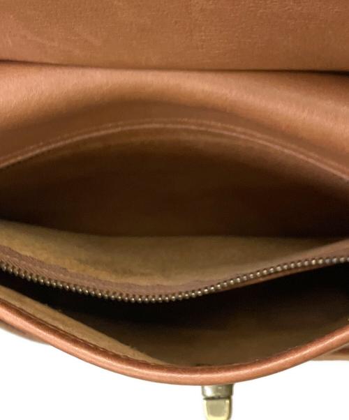 COACH（コーチ）COACH (コーチ) スエード切替ターンロックショルダーバッグ ブラウンの古着・服飾アイテム
