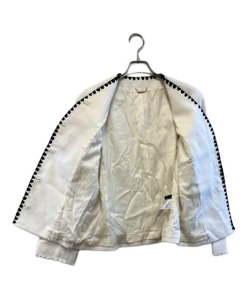 Plage（プラージュ）Plage (プラージュ) ノーカラージャケット アイボリー サイズ:36の古着・服飾アイテム