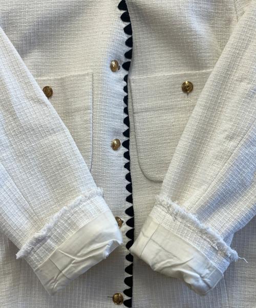 Plage（プラージュ）Plage (プラージュ) ノーカラージャケット アイボリー サイズ:36の古着・服飾アイテム