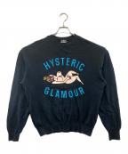 Hysteric Glamourヒステリックグラマー）の古着「薄手ニット」｜ブラック