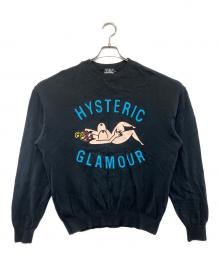 Hysteric Glamour（ヒステリックグラマー）の古着「薄手ニット」｜ブラック