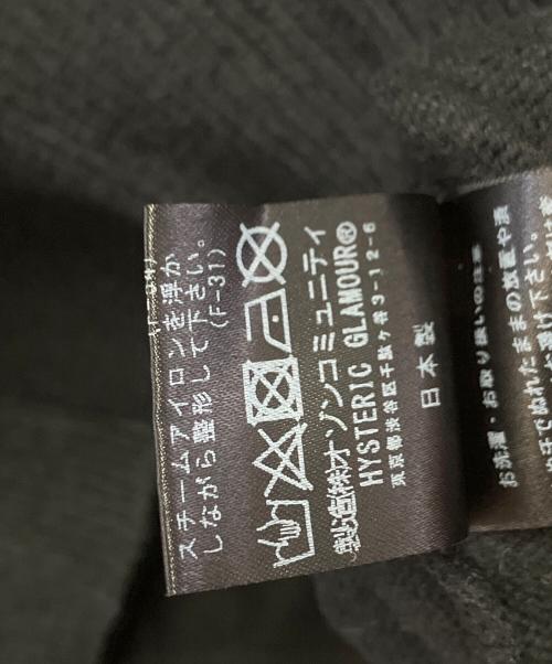 Hysteric Glamour（ヒステリックグラマー）Hysteric Glamour (ヒステリックグラマー) 薄手ニット ブラック サイズ:Lの古着・服飾アイテム