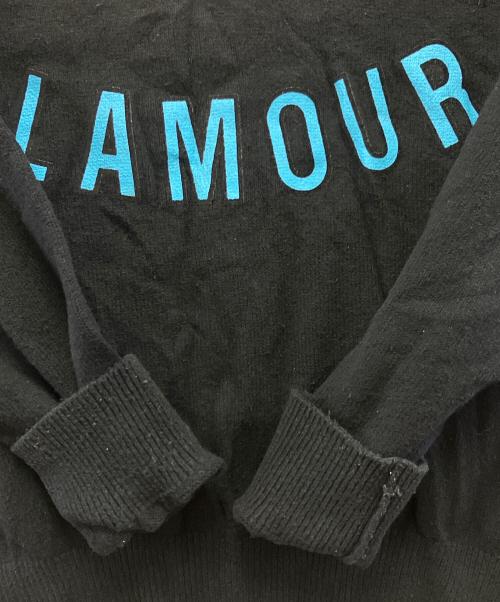 Hysteric Glamour（ヒステリックグラマー）Hysteric Glamour (ヒステリックグラマー) 薄手ニット ブラック サイズ:Lの古着・服飾アイテム