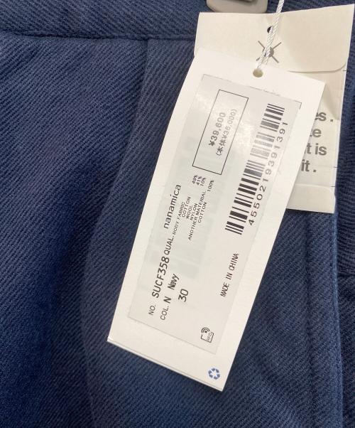 nanamica（ナナミカ）nanamica (ナナミカ) Cotton Wool Twill Track Pants ネイビー サイズ:30 未使用品の古着・服飾アイテム