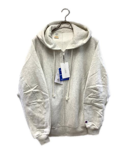 Champion REVERSE WEAVE（チャンピオン リバース ウィーブ）Champion REVERSE WEAVE (チャンピオン リバース ウィーブ) ジップパーカー ベージュ サイズ:M 未使用品の古着・服飾アイテム