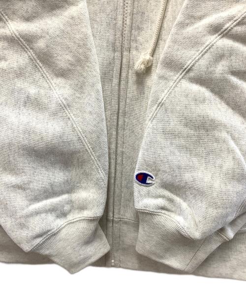 Champion REVERSE WEAVE（チャンピオン リバース ウィーブ）Champion REVERSE WEAVE (チャンピオン リバース ウィーブ) ジップパーカー ベージュ サイズ:M 未使用品の古着・服飾アイテム