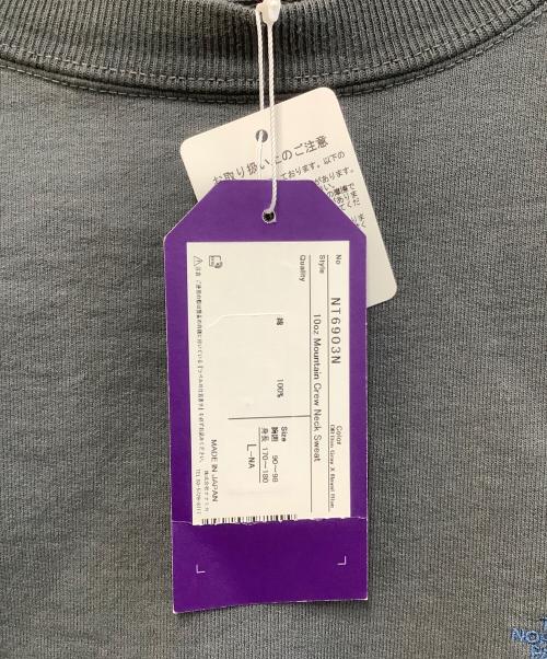 THE NORTHFACE PURPLELABEL（ザ・ノースフェイス パープルレーベル）THE NORTHFACE PURPLELABEL (ザ・ノースフェイス パープルレーベル) 長袖カットソー グレー サイズ:L 未使用品の古着・服飾アイテム