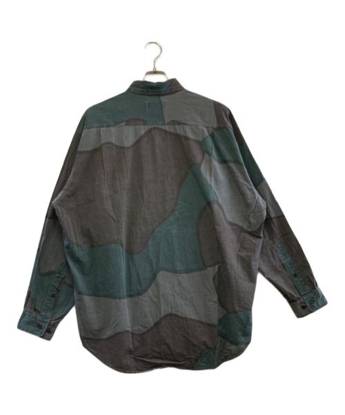 MARKA（マーカ）MARKA (マーカ) 長袖シャツ グリーン×グレー サイズ:２の古着・服飾アイテム