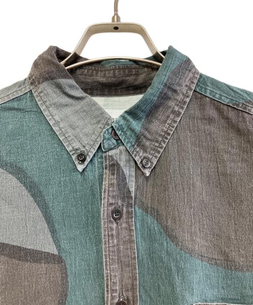MARKA（マーカ）MARKA (マーカ) 長袖シャツ グリーン×グレー サイズ:２の古着・服飾アイテム