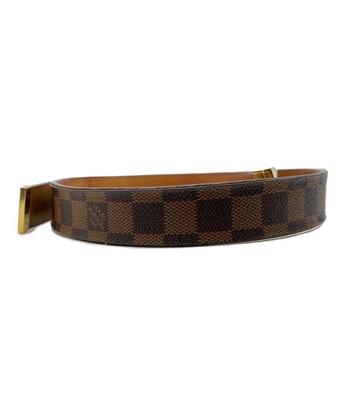 LOUIS VUITTON（ルイ ヴィトン）LOUIS VUITTON (ルイ ヴィトン) サンチュール・キャレ ブラウンの古着・服飾アイテム