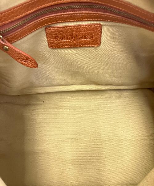 RALPH LAUREN（ラルフローレン）RALPH LAUREN (ラルフローレン) ミニボストンバッグ ブラウンの古着・服飾アイテム