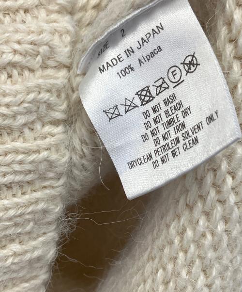 MARKAWARE（マーカウェア）MARKAWARE (マーカウェア) 厚手ニット ベージュ×ブラウン サイズ:2の古着・服飾アイテム