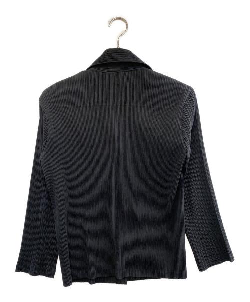 ISSEY MIYAKE FETE（イッセイミヤケフェット）ISSEY MIYAKE FETE (イッセイミヤケフェット) プリーツテーラードジャケット ブラック サイズ:02の古着・服飾アイテム