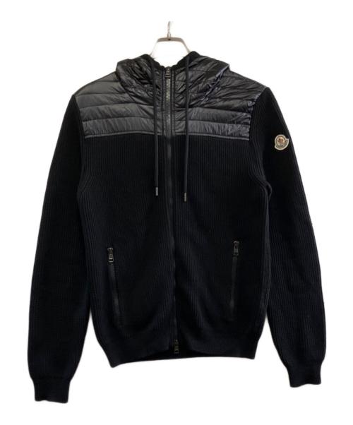 MONCLER（モンクレール）MONCLER (モンクレール) MAGLIONE TRICOT KNIT CARDIGAN ブラック サイズ:Mの古着・服飾アイテム