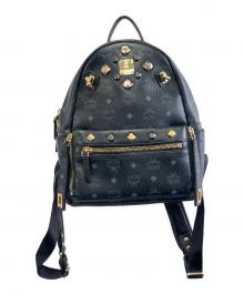 MCM（エムシーエム）の古着「Small Dual Stark leather backpack」｜ブラック