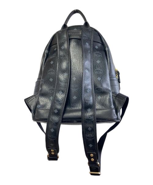 MCM（エムシーエム）MCM (エムシーエム) Small Dual Stark leather backpack ブラックの古着・服飾アイテム