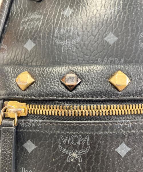 MCM（エムシーエム）MCM (エムシーエム) Small Dual Stark leather backpack ブラックの古着・服飾アイテム