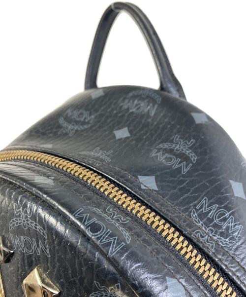 MCM（エムシーエム）MCM (エムシーエム) Small Dual Stark leather backpack ブラックの古着・服飾アイテム