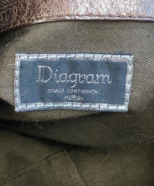 Diagram GRACE CONTINENTAL（ダイアグラム グレースコンチネンタル）Diagram GRACE CONTINENTAL (ダイアグラム グレースコンチネンタル) ファーワンショルダーバッグ ブラウンの古着・服飾アイテム