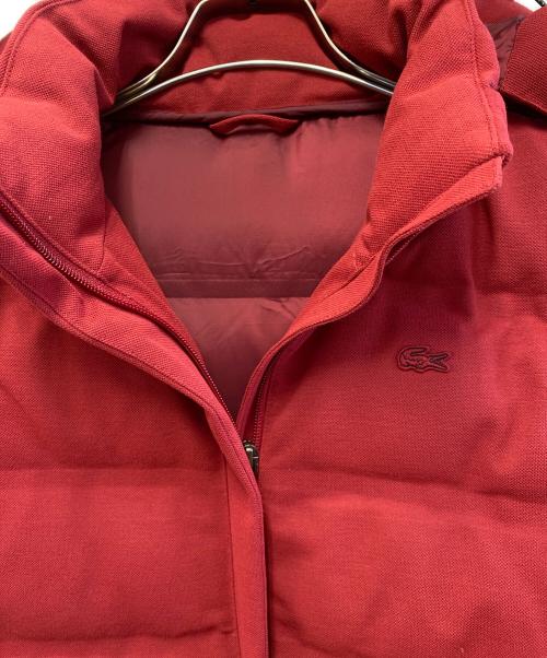LACOSTE（ラコステ）LACOSTE (ラコステ) ダウンコート レッド サイズ:36の古着・服飾アイテム