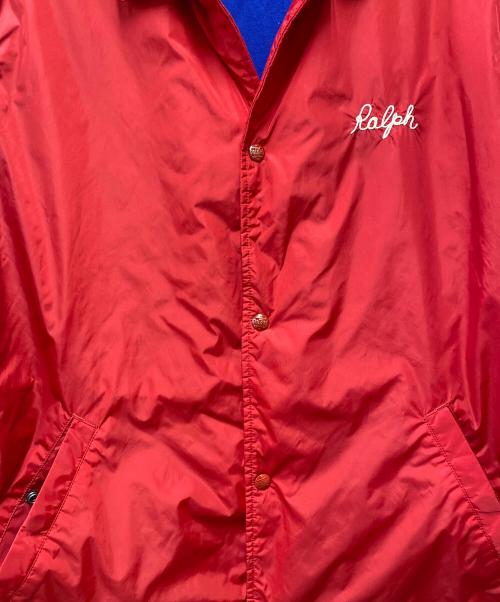 POLO RALPH LAUREN（ポロ・ラルフローレン）POLO RALPH LAUREN (ポロ・ラルフローレン) コーチジャケット レッド サイズ:Lの古着・服飾アイテム