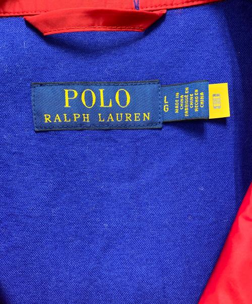 POLO RALPH LAUREN（ポロ・ラルフローレン）POLO RALPH LAUREN (ポロ・ラルフローレン) コーチジャケット レッド サイズ:Lの古着・服飾アイテム