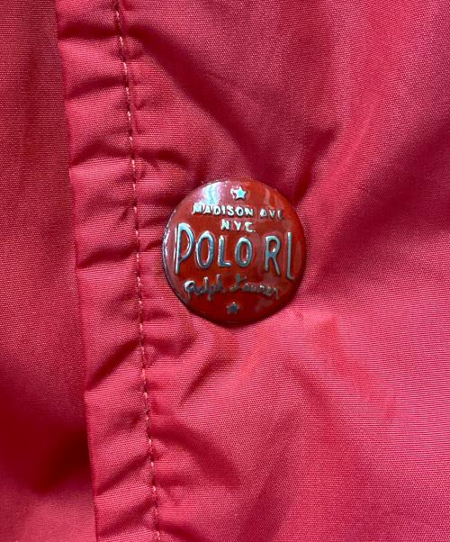 POLO RALPH LAUREN（ポロ・ラルフローレン）POLO RALPH LAUREN (ポロ・ラルフローレン) コーチジャケット レッド サイズ:Lの古着・服飾アイテム