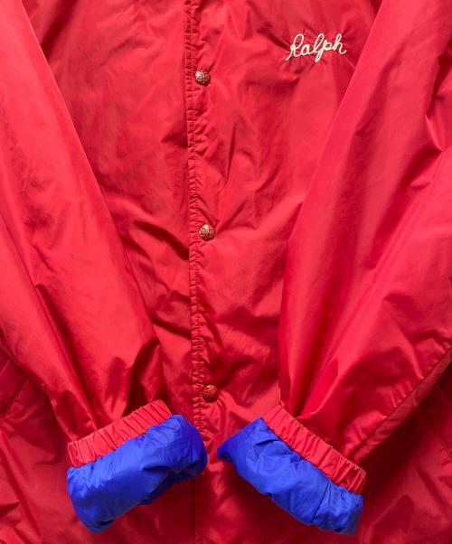 POLO RALPH LAUREN（ポロ・ラルフローレン）POLO RALPH LAUREN (ポロ・ラルフローレン) コーチジャケット レッド サイズ:Lの古着・服飾アイテム