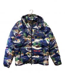 POLO RALPH LAUREN（ポロ・ラルフローレン）の古着「ダウンジャケット」｜ネイビー×マルチカラー
