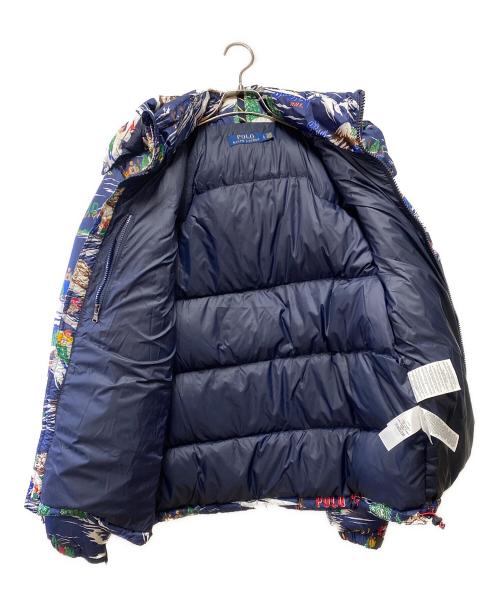 POLO RALPH LAUREN（ポロ・ラルフローレン）POLO RALPH LAUREN (ポロ・ラルフローレン) ダウンジャケット ネイビー×マルチカラー サイズ:Lの古着・服飾アイテム