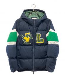 LACOSTE（ラコステ）の古着「鹿の子地ダウンジャケット」｜ネイビー
