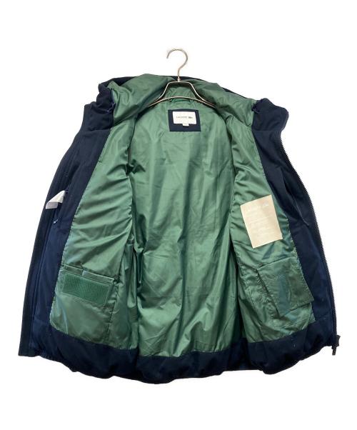 LACOSTE（ラコステ）LACOSTE (ラコステ) 鹿の子地ダウンジャケット ネイビー サイズ:US Lの古着・服飾アイテム