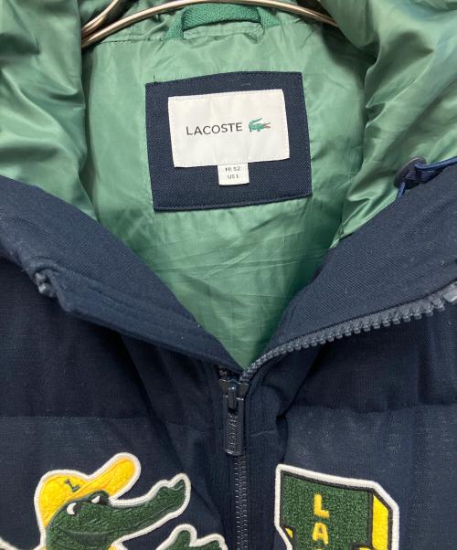 LACOSTE（ラコステ）LACOSTE (ラコステ) 鹿の子地ダウンジャケット ネイビー サイズ:US Lの古着・服飾アイテム