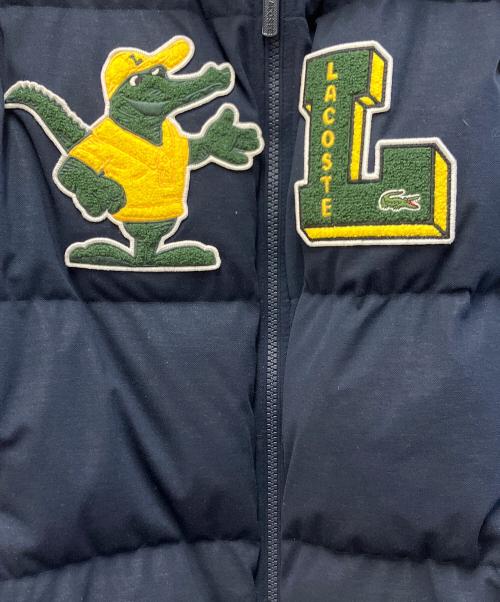 LACOSTE（ラコステ）LACOSTE (ラコステ) 鹿の子地ダウンジャケット ネイビー サイズ:US Lの古着・服飾アイテム