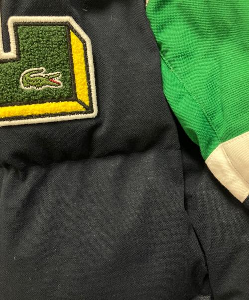 LACOSTE（ラコステ）LACOSTE (ラコステ) 鹿の子地ダウンジャケット ネイビー サイズ:US Lの古着・服飾アイテム