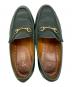 中古・古着 GUCCI (グッチ) ビットローファー グリーン サイズ:38 1/2：9000円