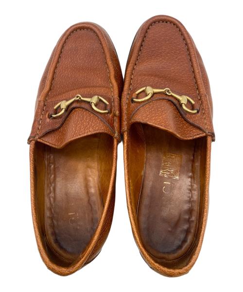 GUCCI（グッチ）GUCCI (グッチ) ビットローファー ブラウン サイズ:38の古着・服飾アイテム