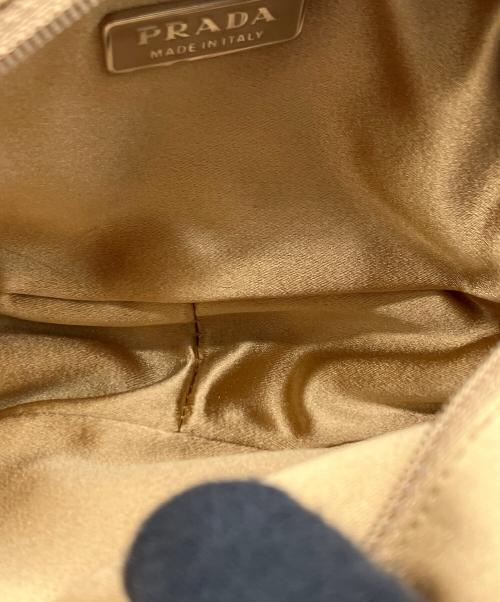 PRADA（プラダ）PRADA (プラダ) 化粧ポーチ シャンパンゴールドの古着・服飾アイテム