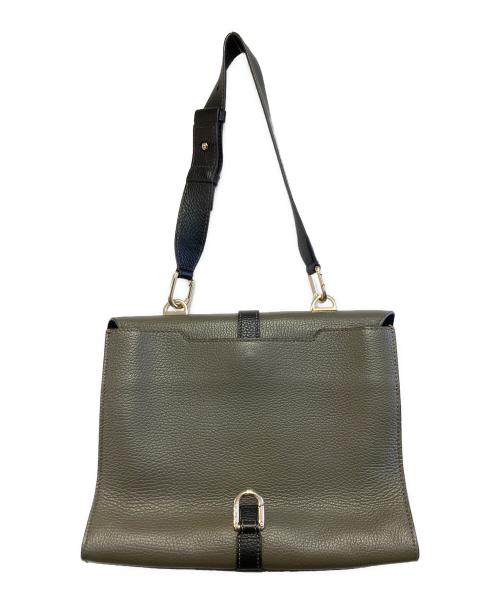 FURLA（フルラ）FURLA (フルラ) レザーショルダーバッグ オリーブの古着・服飾アイテム
