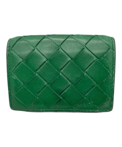 BOTTEGA VENETA（ボッテガベネタ）BOTTEGA VENETA (ボッテガベネタ) 3つ折り財布 グリーンの古着・服飾アイテム
