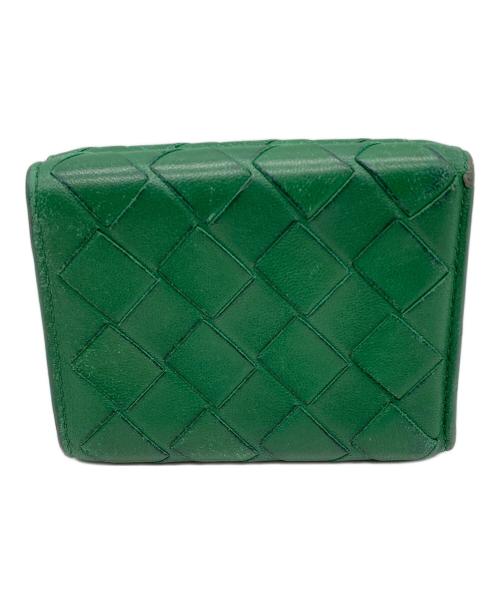 BOTTEGA VENETA（ボッテガベネタ）BOTTEGA VENETA (ボッテガベネタ) 3つ折り財布 グリーンの古着・服飾アイテム
